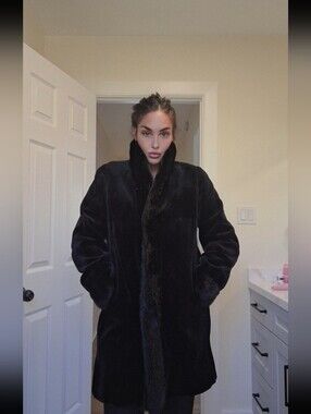 Snowflake Mink coat reversable to a waterproof coat